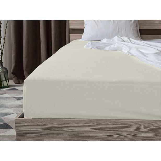 Jersey prostěradlo EXCLUSIVE šedobéžové 160 x 200 cm
