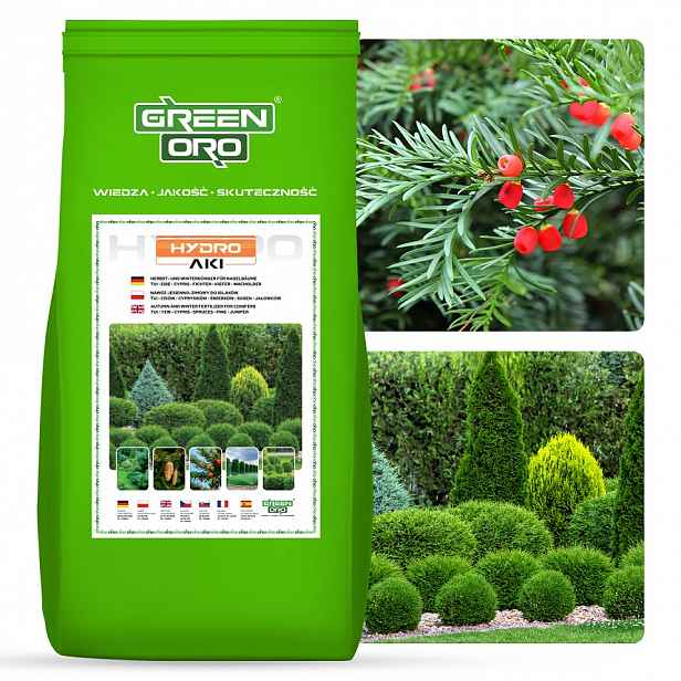 Podzimní hnojivo pro Thuje, jehličnany, tisy, smrky, jalovce a cypřiše Hydro Aki 5kg