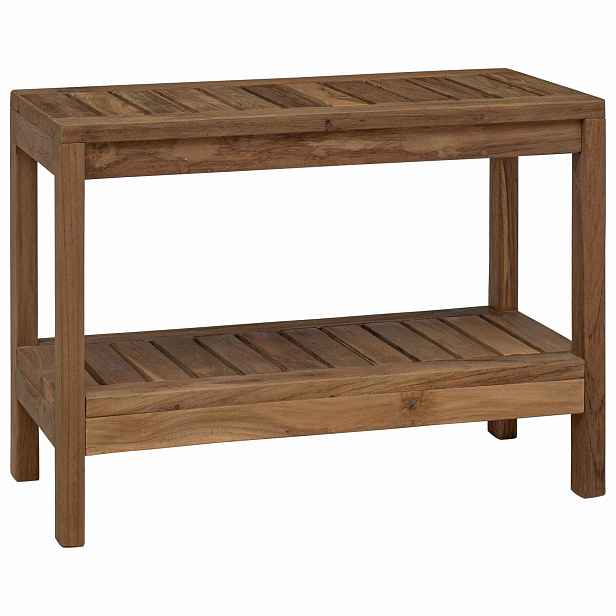 vidaXL Noční stolek do koupelny s úložištěm Přírodní 60 x 30 x 45 cm
