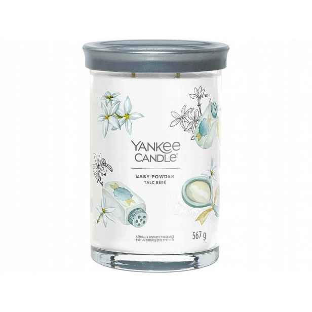 Yankee Candle vonná svíčka Signature Tumbler ve skle velká Baby Powder 567g