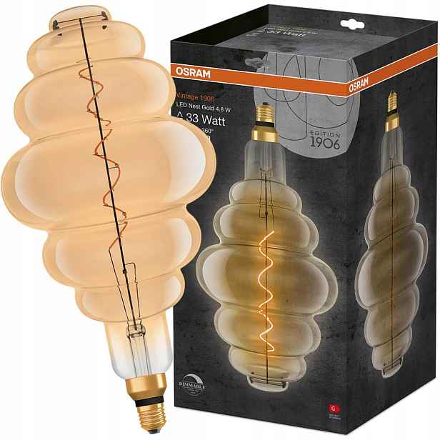 Dekorativní Led žárovka E27 4,8W stmívatelná Osram