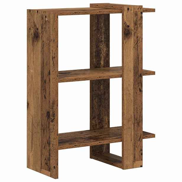 vidaXL Knihovna 2 úrovní 52 x 25 x 71,5 cm Kompozitní dřevo