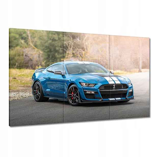 Obrazy 120x80 Modrý Ford Mustang