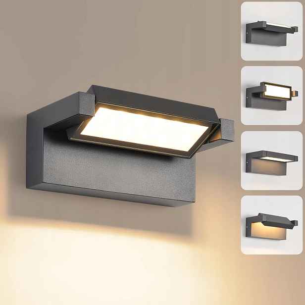 Kukak Venkovní nástěnné Led svítidlo 22W 1800lm 3000K IP65 Otočné o 350°