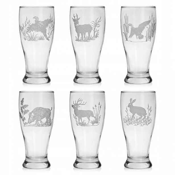 Lovecké sklenice, pivní krýgle 500 ml (BRO29) 6 ks