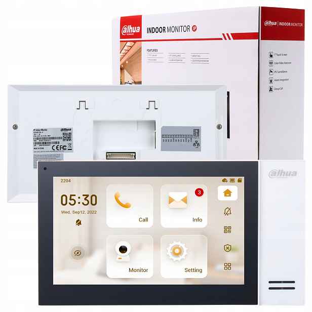 Monitor 7" Dahua VTH2421FW-P videotelefonní vnitřní dotykový panel Ip