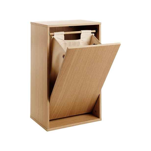 Nástěnný koš na prádlo v přírodní barvě Laundry Box – ReCollector