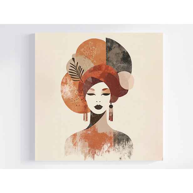 Obraz Na Plátně Canvas Abstrakce Portrét Žena Dívka Afrika 50x50