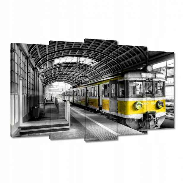 Obrazy 100x60 Žlutý vlak
