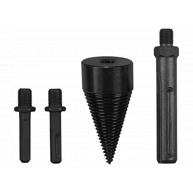 Parkside® Rotační rašple / Kartáč na strukturování dřeva / Sada rašplí a záhlubníků / Vrták na štípání dřeva (4 kusy)