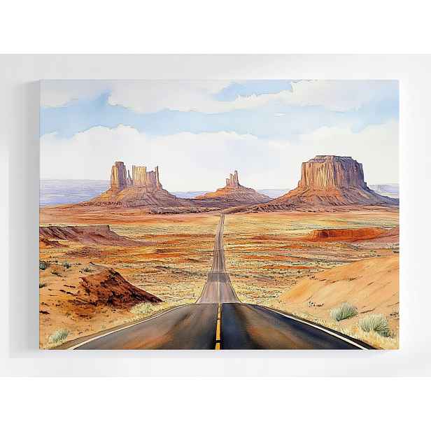Plakát Monument Valley Cesta Poušť Usa Utah 100x75