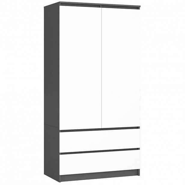 RAUMHIRSCH FURNITURE SKŘÍŇ Grafitově šedá, bílá 180/90/51