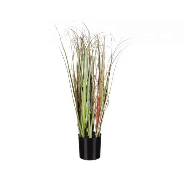 Umělá rostlina v květináči Tráva 58 cm, zelená