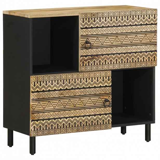 vidaXL Příborník 80 x 33,5 x 75 cm masivní hrubé mangovníkové dřevo