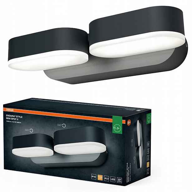 Zahradní nástěnné svítidlo Led venkovní fasádní lampa 13.5W 630lm 3000K IP44