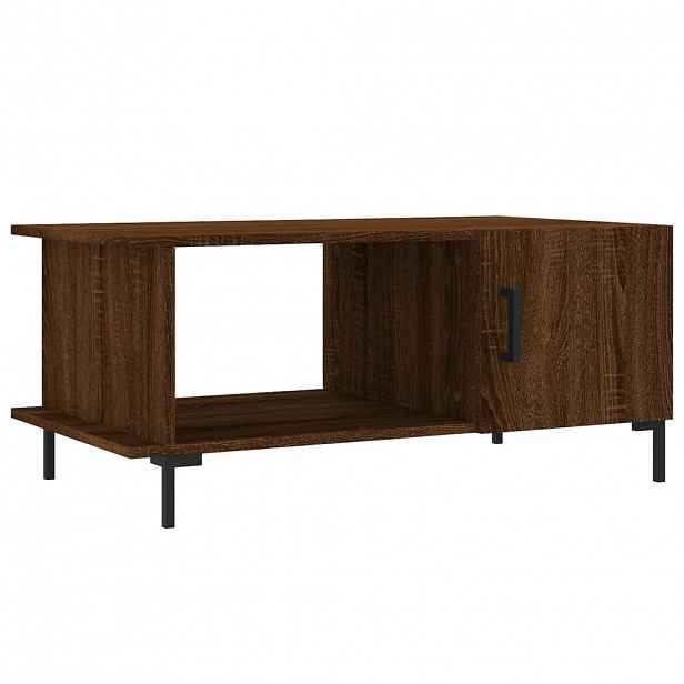 vidaXL Konferenční stolek hnědý dub 90 x 50 x 40 cm kompozitní dřevo