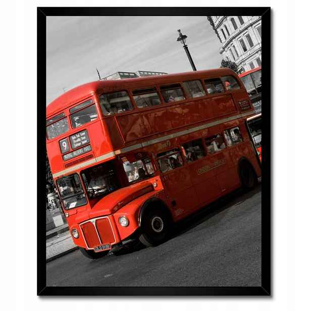 Plakáty v rámu 40x50 Červený autobus Londýn