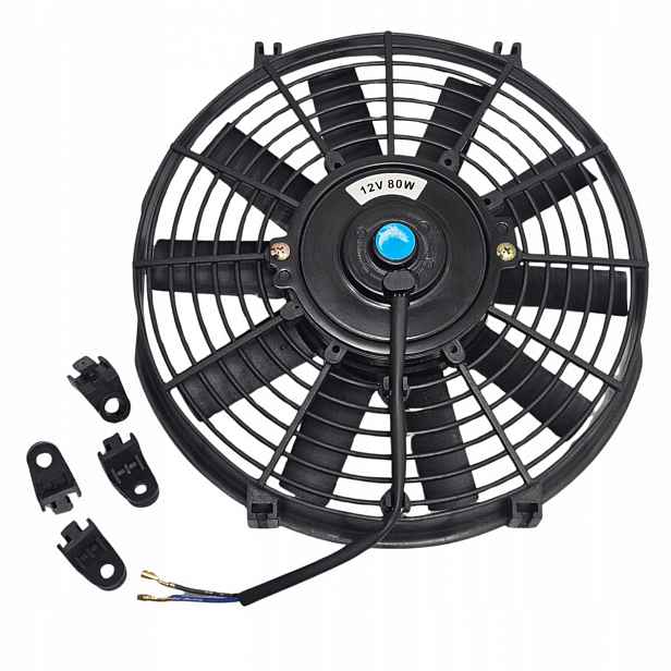 Axiální sací ventilátor 12 V DC, 80 W, 255 mm, 800 m3/h, IP66 – KSLT-YH1012X