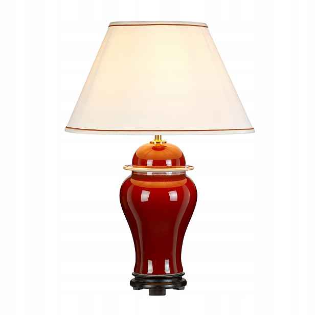 Keramická stolní lampa Oxblood E27 60W Modern Designer's Lightbo, červená