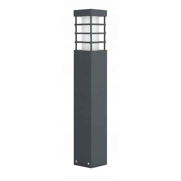 Lampa zahradní sloupek venkovní moderní tmavě šedá 50 cm IP54 Su-ma
