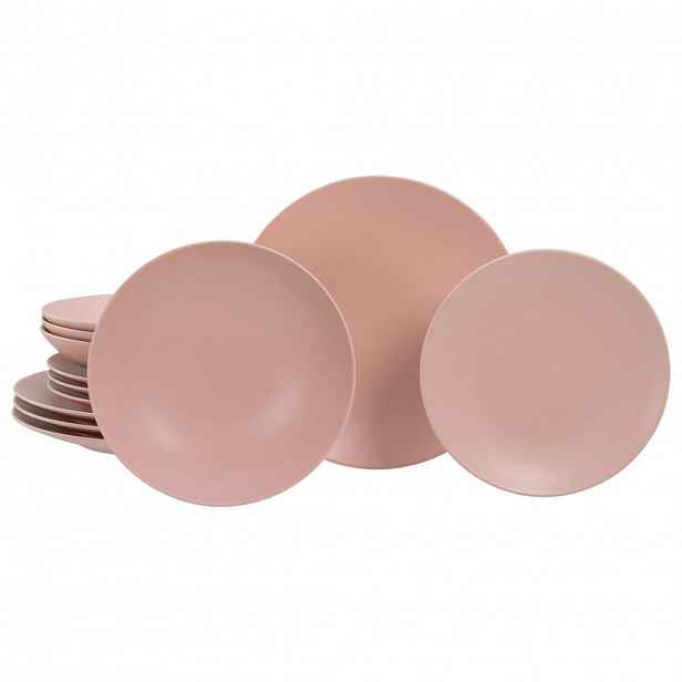Creatable JÍDELNÍ SOUPRAVA Soft Touch Peach 12dílné