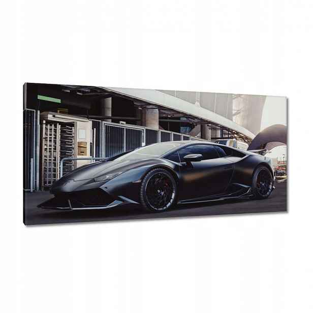 Obrazy 115x55 Černé sportovní auto