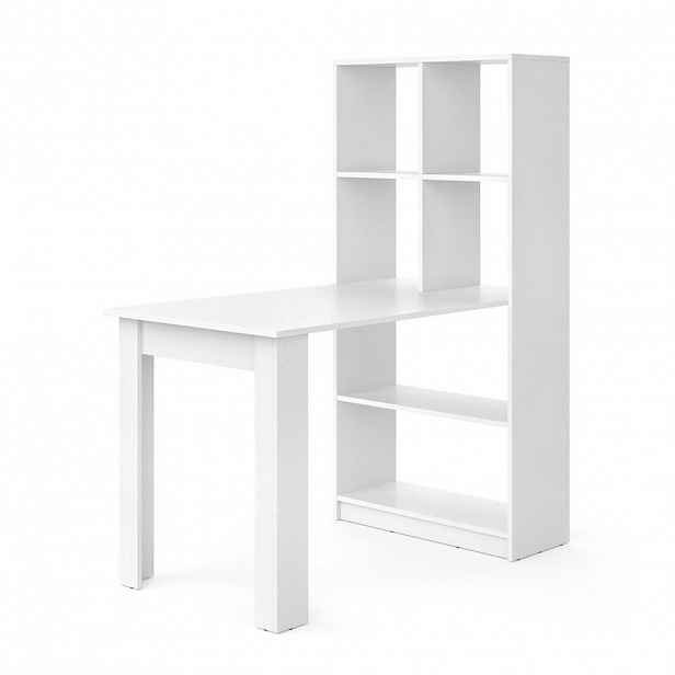 Vicco JÍDELNÍ STŮL Gael Bílá 70 x 122 cm se 6 přihrádkami