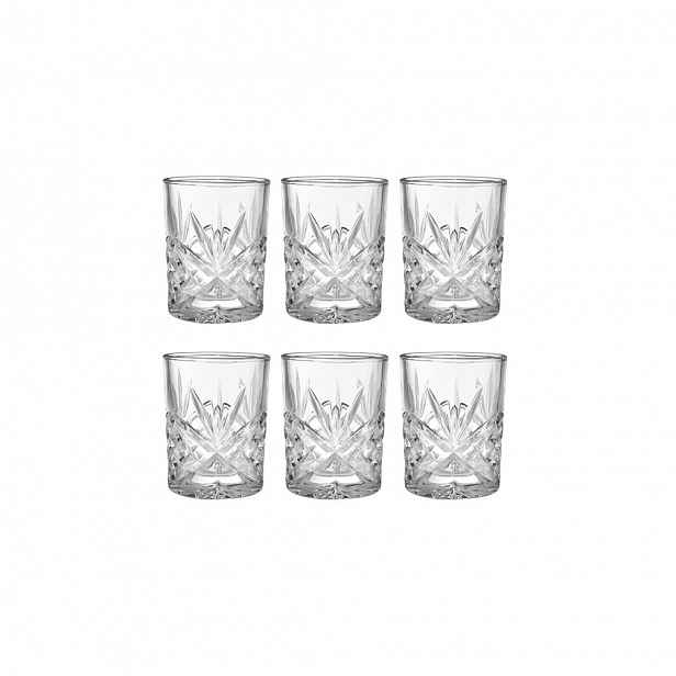 Butlers CRYSTAL CLUB Sada sklenic na lihoviny 90 ml set 6 ks
