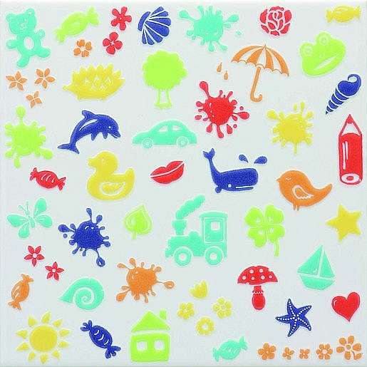 Dekor Fineza Happy mix 20x20 cm lesk DHAP20SEA