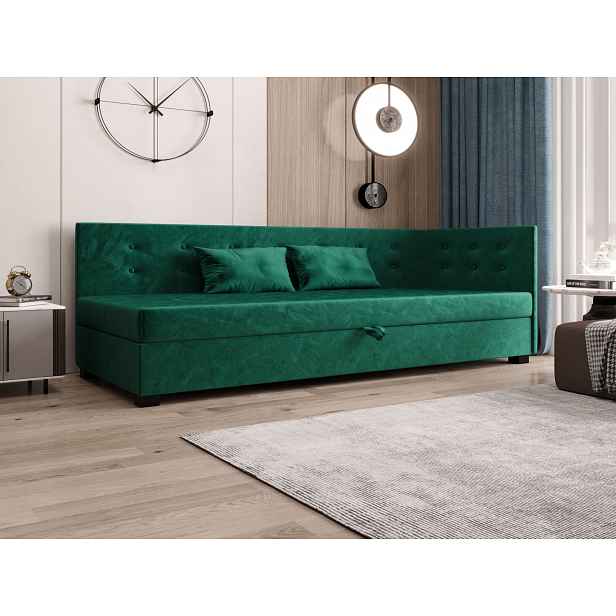 Jednolůžková postel 90x195 AJKA PLUS 1 - zelená