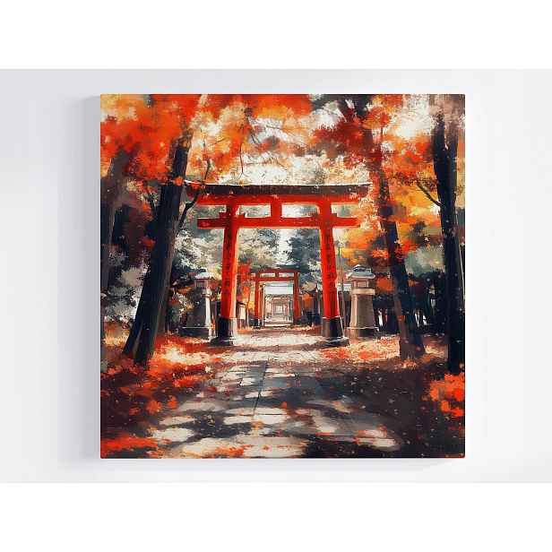 Obraz Na Plátně Canvas Japonsko Chrám Kyoto Torii Fushimi Inari 50x50