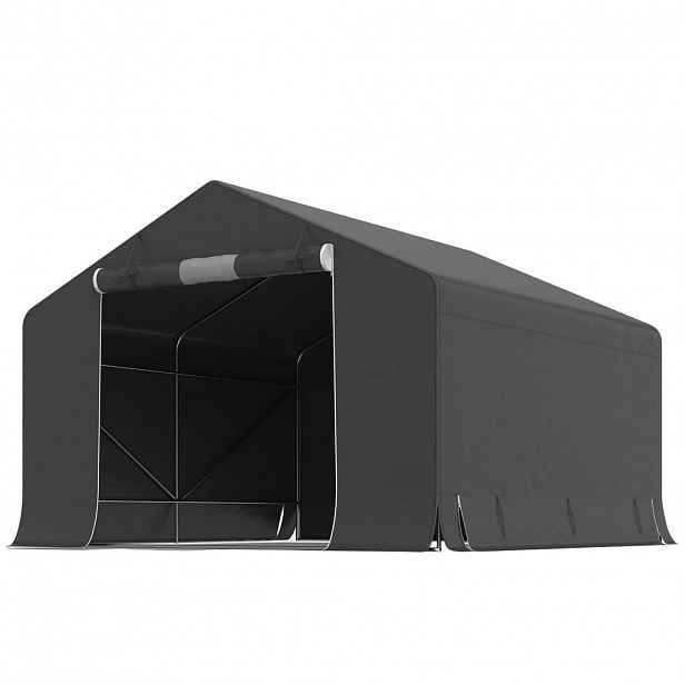 Outsunny GARÁŽOVÝ STAN 300 x 300 x 210 cm vodotěsná garáž na kola se dveřmi na zip