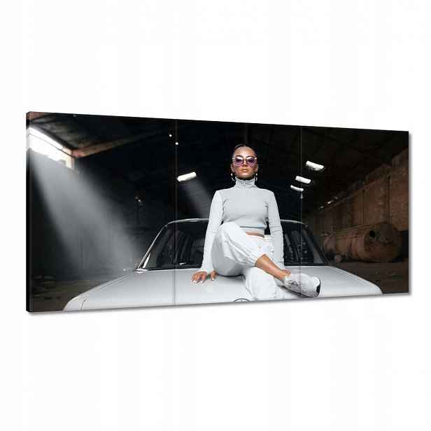 Obrazy 120x60 Bílá klasika Mercedes 200