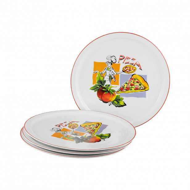 Creatable SADA TALÍŘŮ NA PIZZU, keramika, 30/40/10 cm