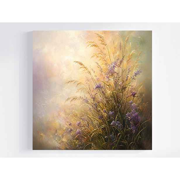 Obraz Na Plátně Canvas Příroda Louka Pole Zahrada Trávy Květiny Ráno 50x50