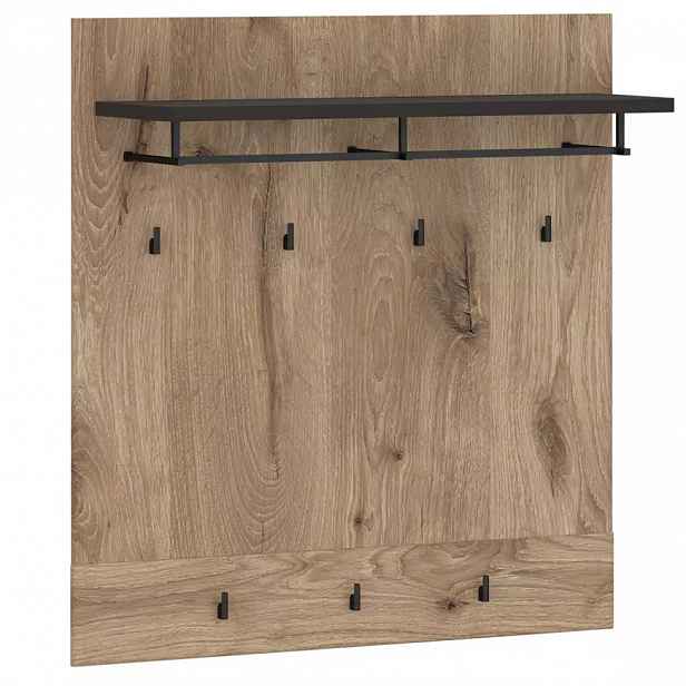 Věšák Grano GRNGP1 dub viking/šedý vesmír/pvc dub viking