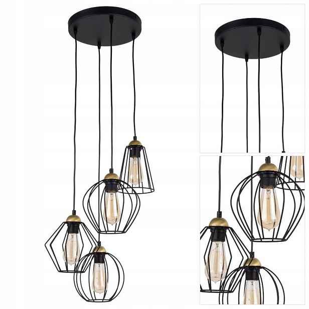 Závěsný Galaxy měděný lesk, jemné světlo v pracovně Tk Lighting