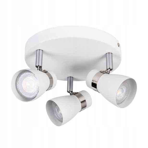 Stropní svítidlo Kanlux Enali 3xGU10 35W bílo-chromová, nastavitelná Kanlux