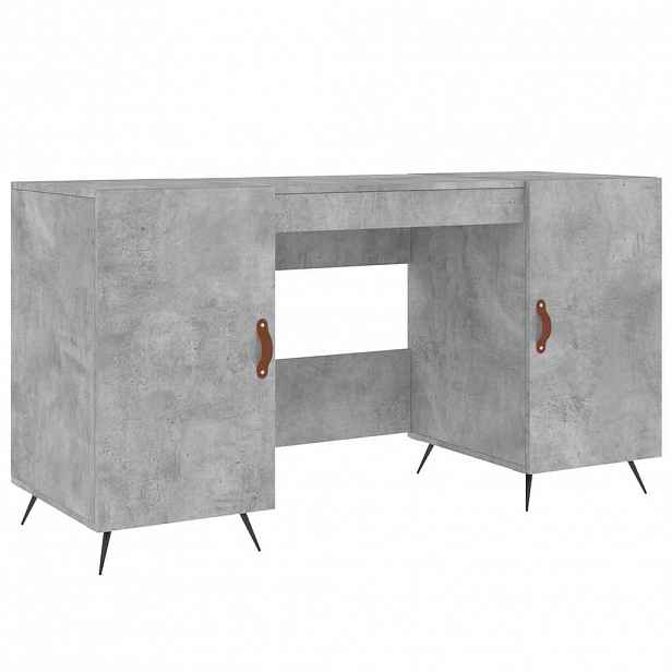vidaXL Psací stůl betonově šedý 140 x 50 x 75 cm kompozitní dřevo