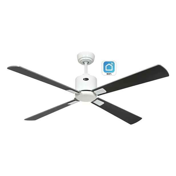 CasaFan 943242W Eco Neo III WiFi, stříbrná a wenge, stropní ventilátor