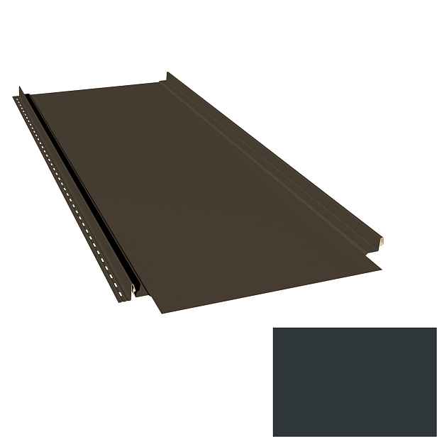 Krytina plechová LINEDEK 485 Flat SP 25 LESK 2G016 antracitově šedá Cut