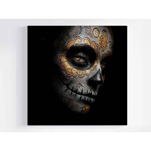 Plátno Obraz Na Plátně Mexická Tvář Lebka Všech Lebka 50x50