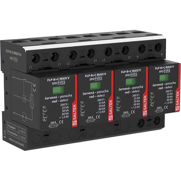 Svodič přepětí T1+T2 Saltek FLP-B+C MAXI V/4