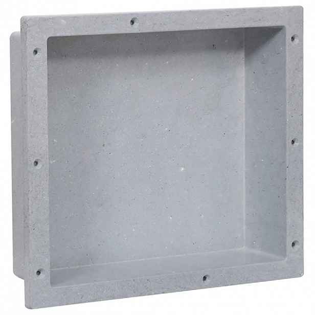 vidaXL Nika do sprchového koutu matná šedá 41 x 36 x 10 cm