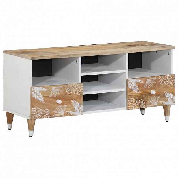 vidaXL TV skříňka 100x33,5x46 cm masivní mangovníkové dřevo