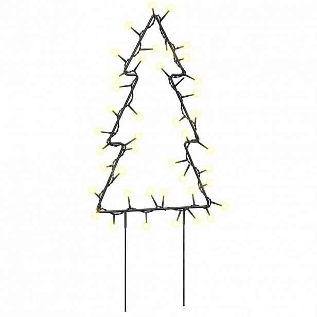 vidaXL Vánoční světelné dekorace s hroty 3ks Stromek 50 LED diod 30 cm