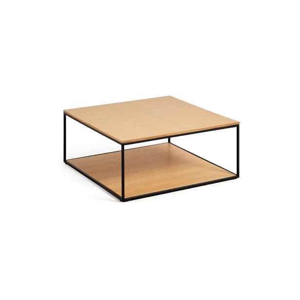 Konferenční stolek s deskou v dubovém dekoru 80x80 cm Yona - Kave Home