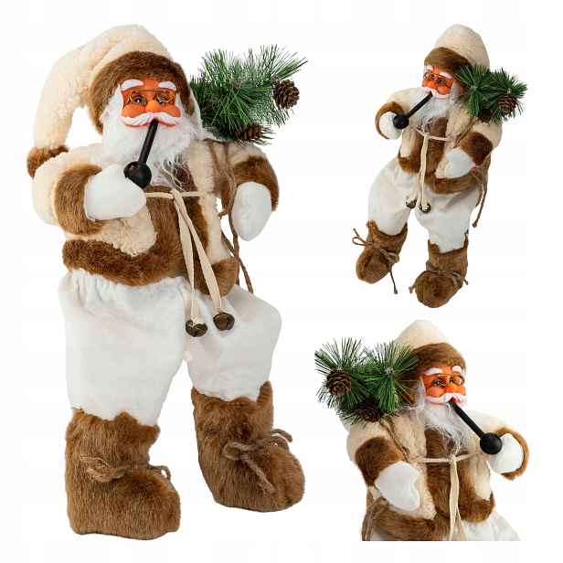 Svatý Mikuláš Dekorace Figurka Sedící 40 cm Vánoce