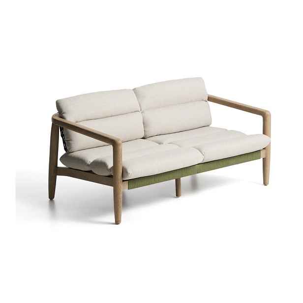 Zelená/béžová čalouněná zahradní pohovka Menfi – Kave Home