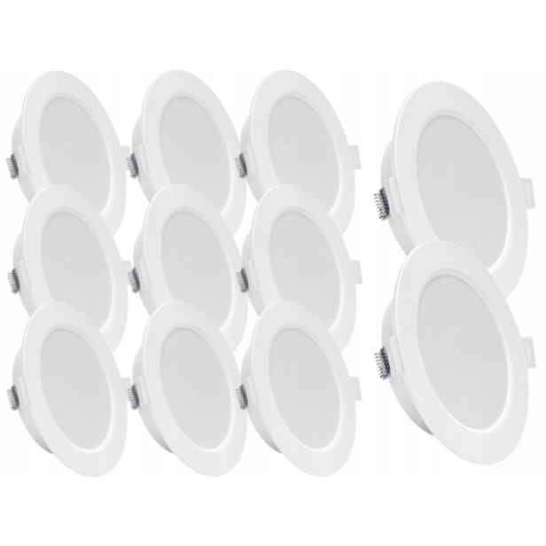 11x plochá stropní Led lampa 6W Slim Neutrální 4000K